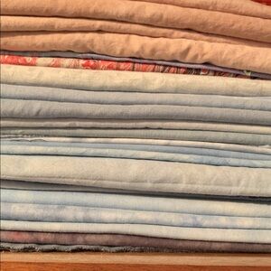 3 pounds, approx 9 yards Neutral or muted tones Hand dyed cotton quilt fabric